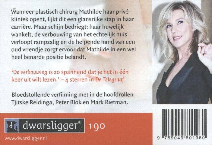 De verbouwing / Dwarsligger / 190 De verbouwing / Dwarsligger / 190 achterkant