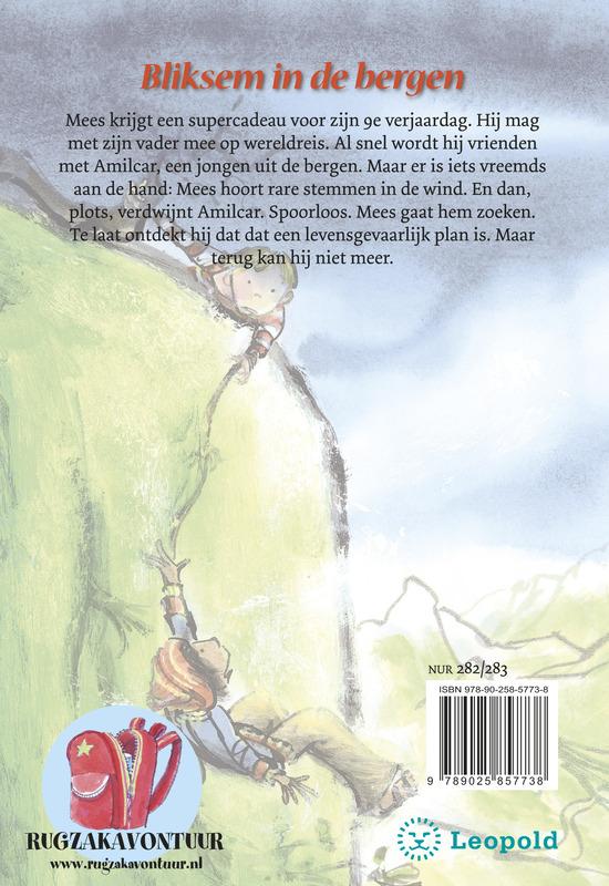 Bliksem in de bergen / Rugzakavontuur Bliksem in de bergen / Rugzakavontuur achterkant