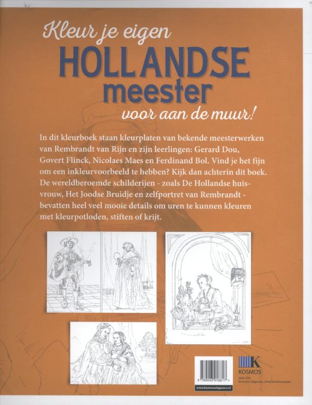 Kleur je eigen Rembrandt en zijn leerlingen achterkant