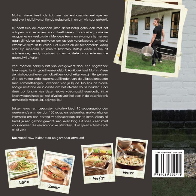 Lekker eten en gezonder afvallen Lekker eten en gezonder afvallen achterkant
