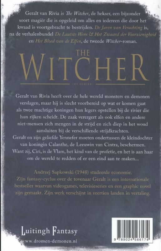 De jaren van verachting / The Witcher achterkant