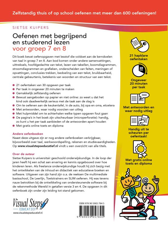 Oefenen met begrijpend en studerend lezen voor groep 7 en 8 achterkant