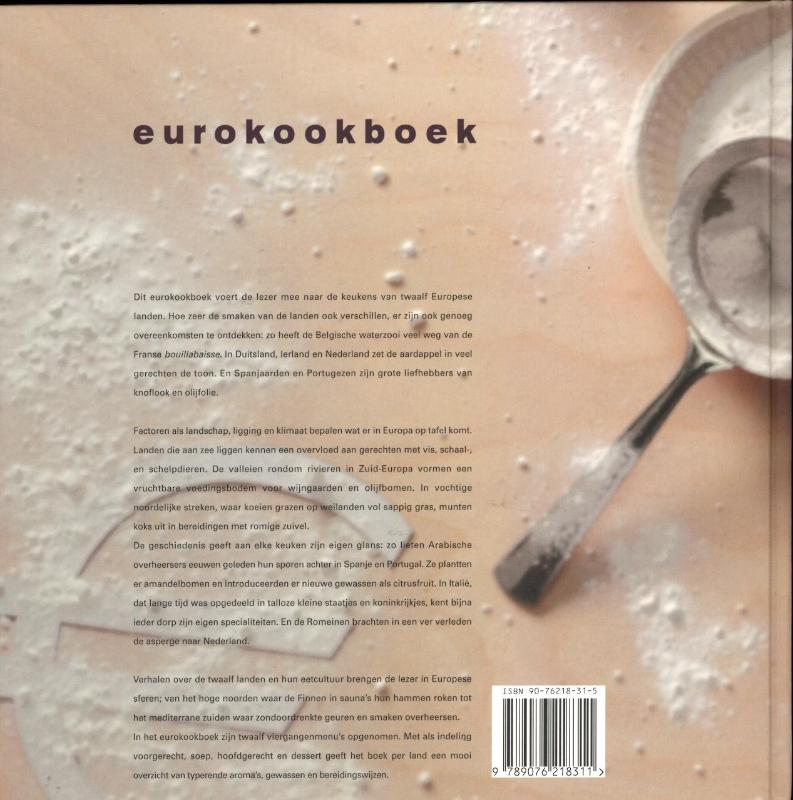 Eurokookboek achterkant