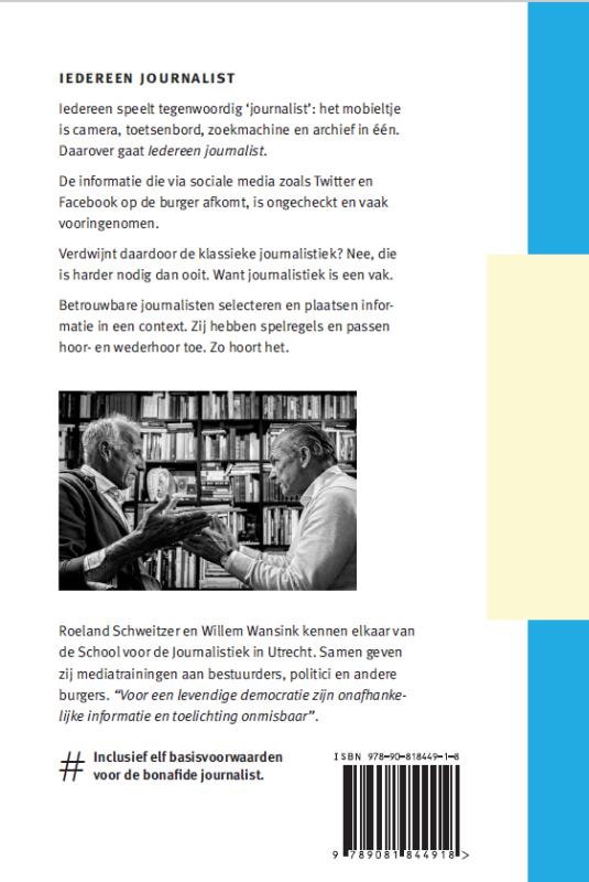 Iedereen journalist Iedereen journalist achterkant