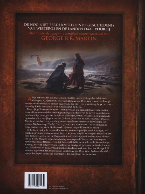 De wereld van ijs & vuur / De wereld van ijs en vuur achterkant