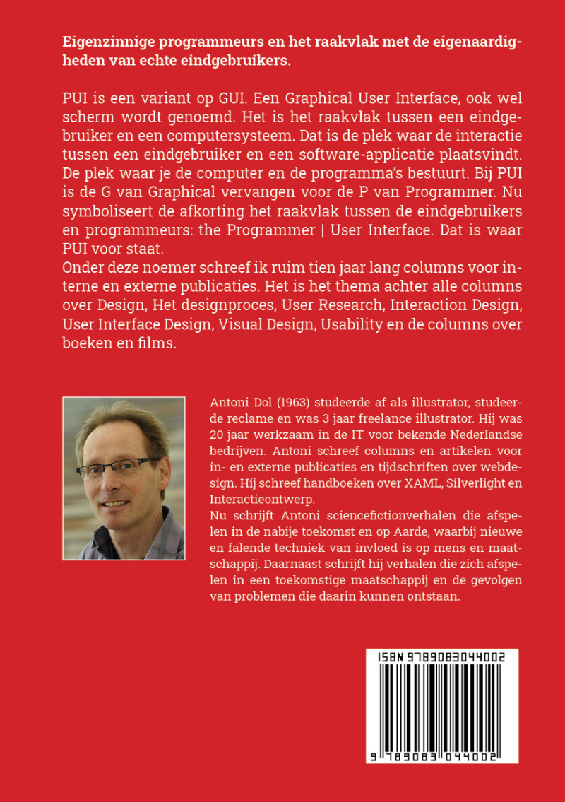 The programmer | user interface achterkant