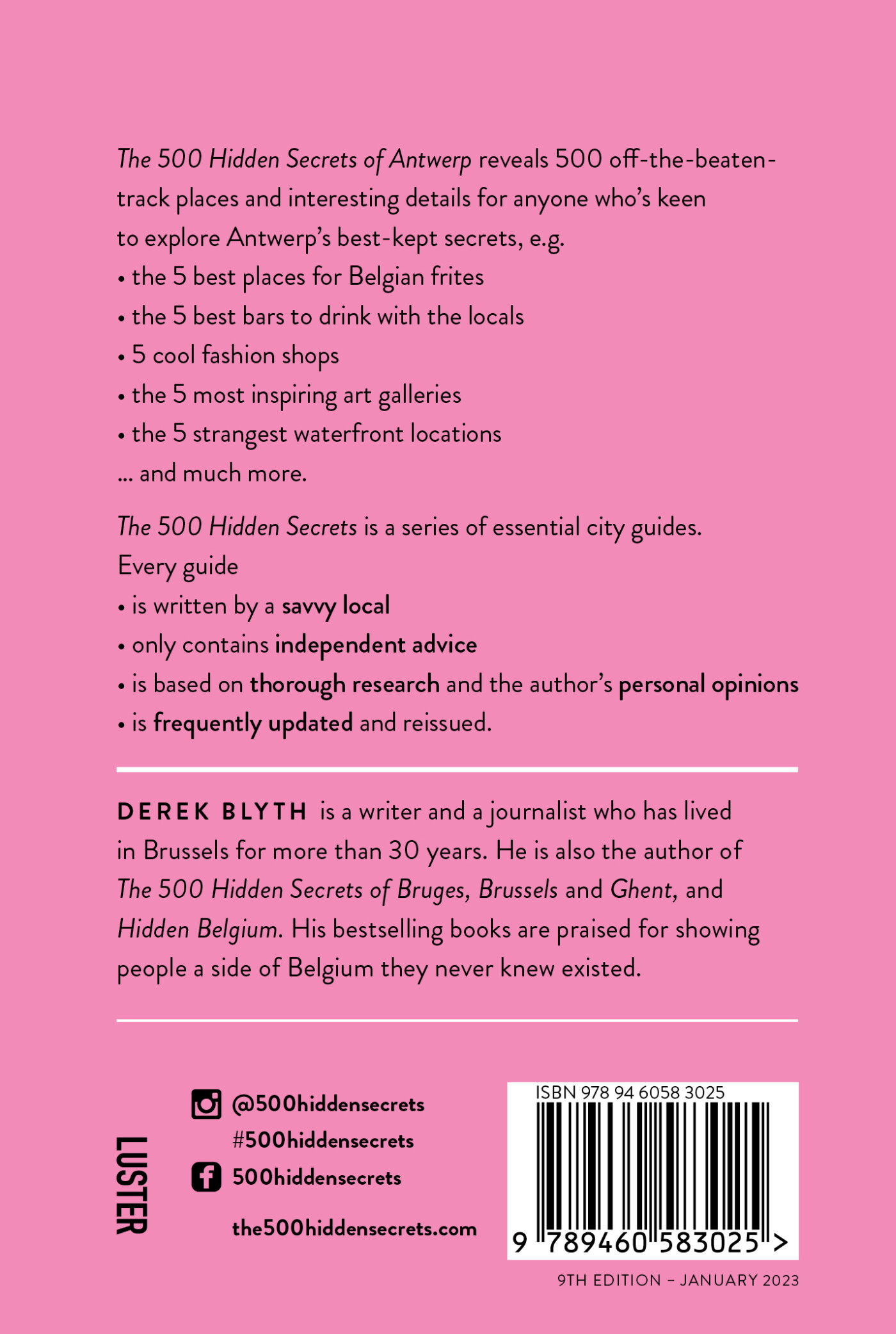 The 500 Hidden Secrets of Antwerp / Hidden Secrets achterkant