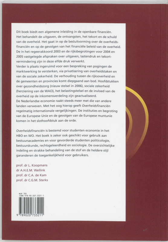Overheidsfinancien achterkant