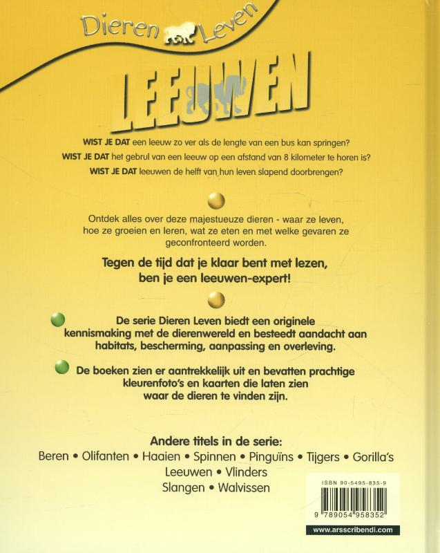 Dierenleven  -   Leeuwen achterkant