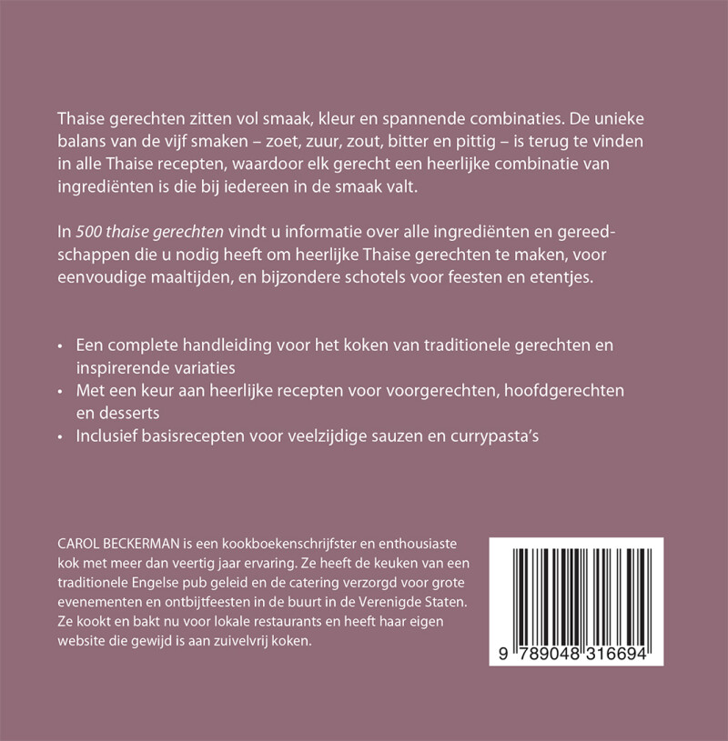 500 Thaise gerechten 500 Thaise gerechten achterkant