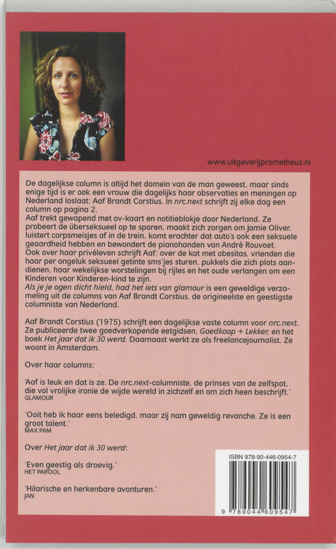 Als je je ogen dicht hield, had het iets van glamour Als je je ogen dicht hield, had het iets van glamour achterkant