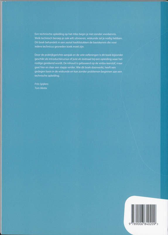 Beroepsgerichte wiskunde basisvaardigheden Beroepsgerichte wiskunde basisvaardigheden achterkant