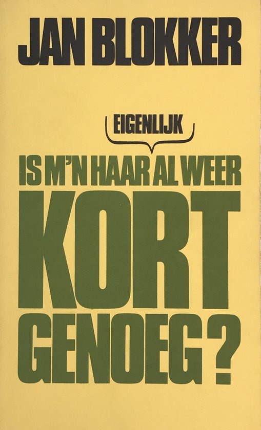 Is m'n haar eigenlijk al weer kort genoeg?