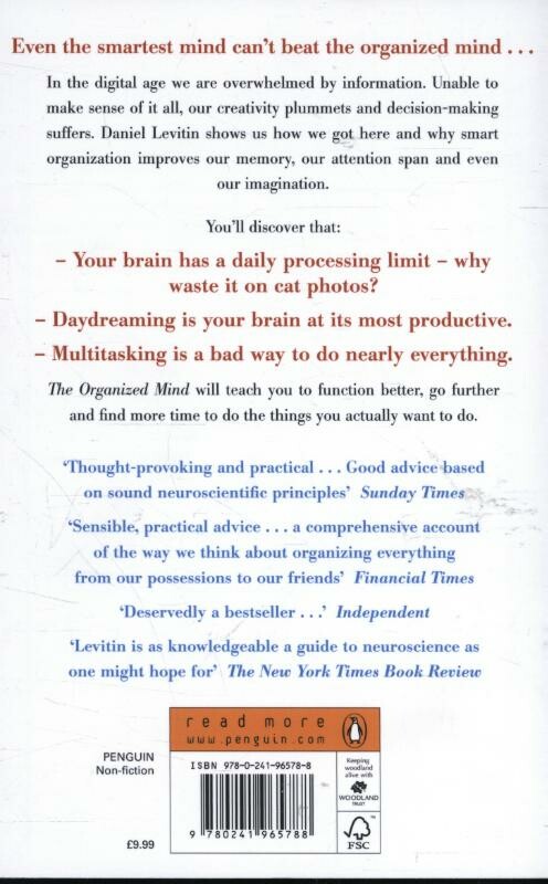 The Organized Mind achterkant