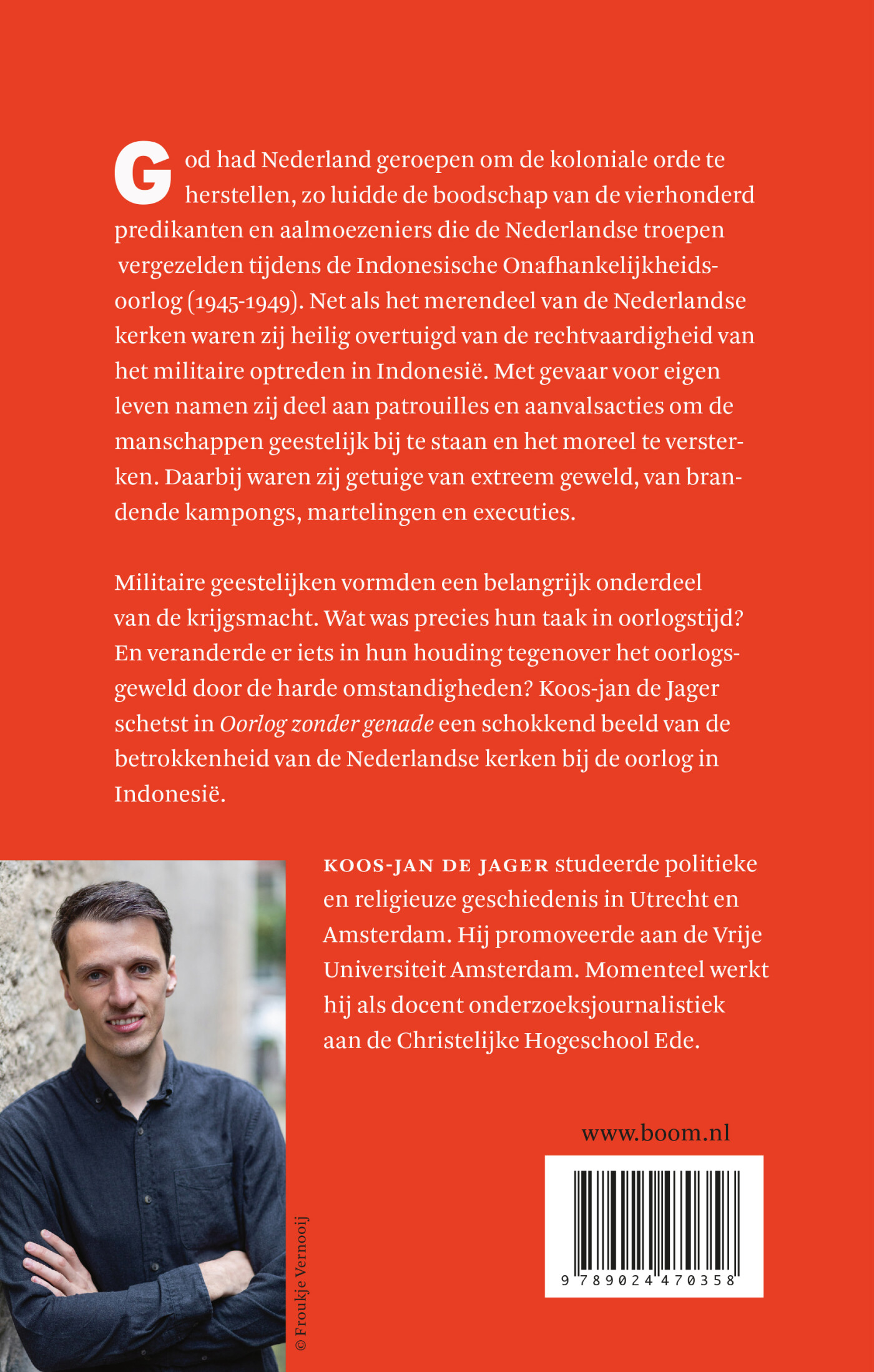Oorlog zonder genade achterkant