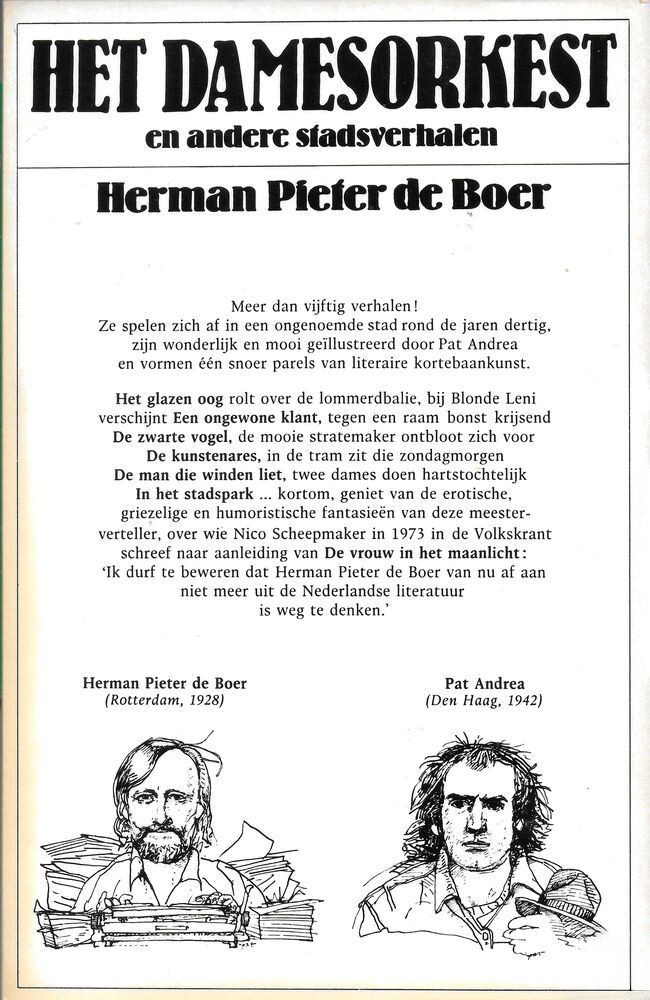 Het damesorkest en andere stadsverhalen / Elseviers literaire serie achterkant