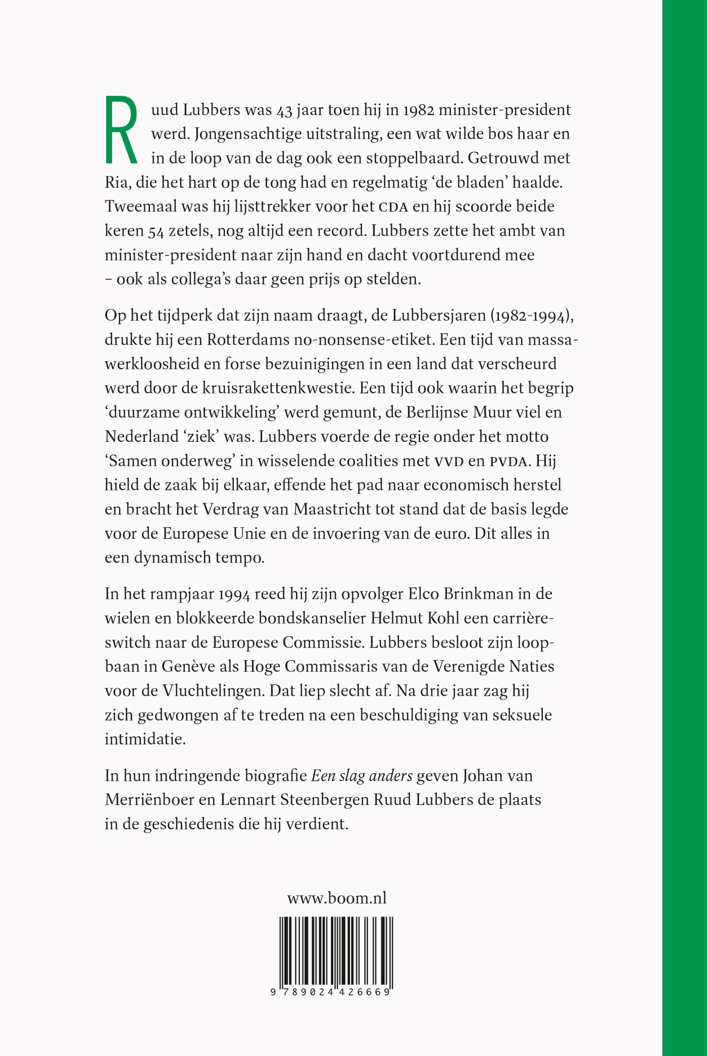 Ruud Lubbers achterkant