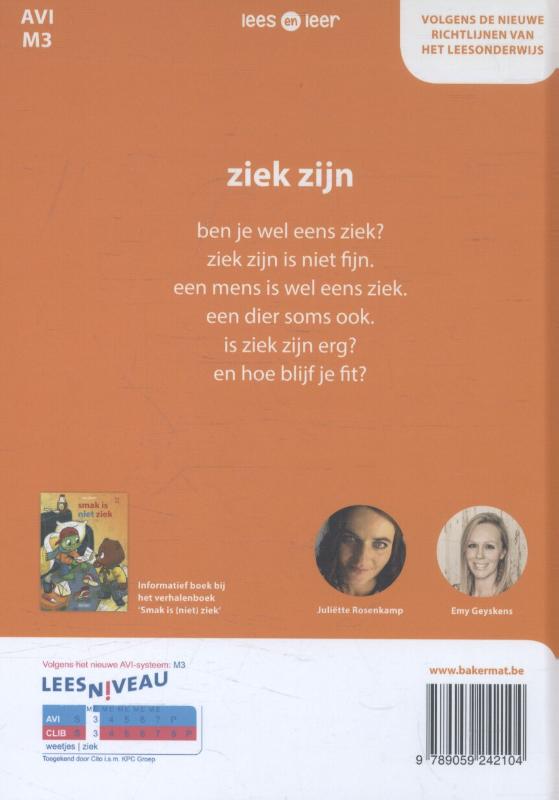 Lees en leer - Ziek zijn achterkant