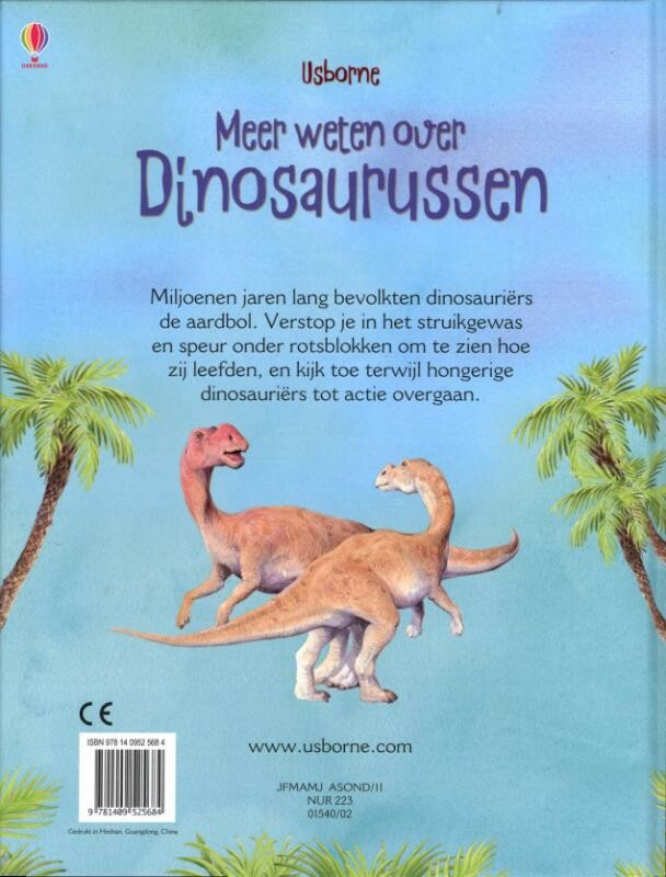 Meer weten over...dinosauriërs achterkant