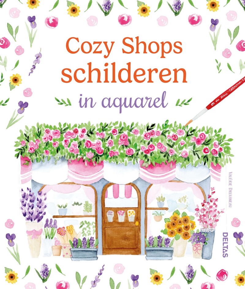 Cozy Shops schilderen in aquarel