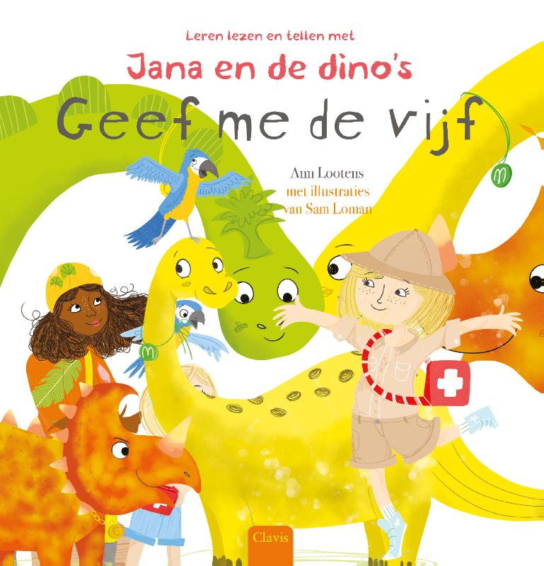 Geef me de vijf / Leren lezen en tellen met Jana en de dino's