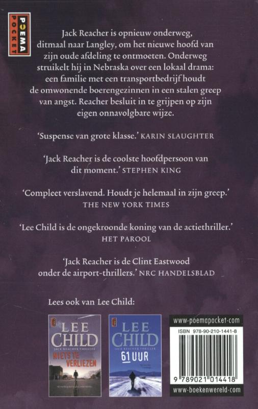 Tegenspel / Jack Reacher / 15 achterkant