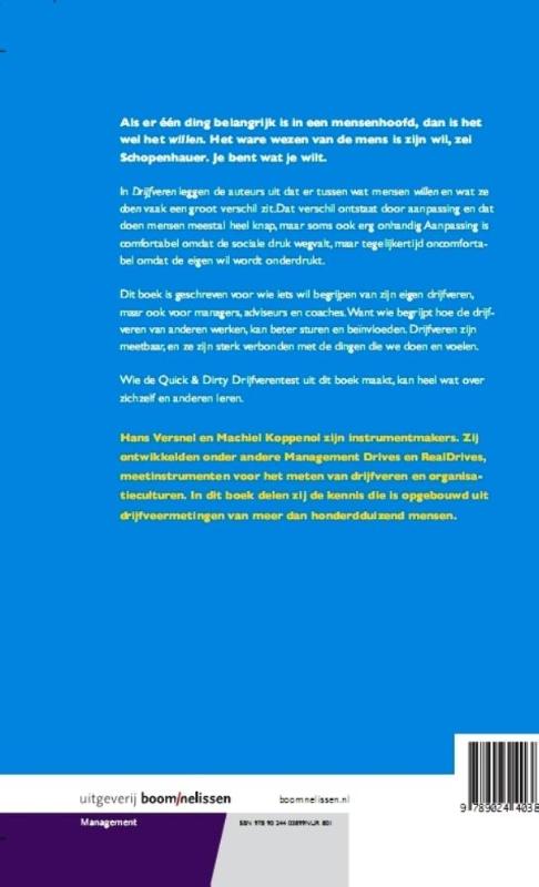 Drijfveren achterkant