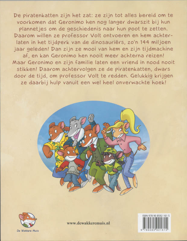 Op naar de prehistorie! / Geronimo Stilton / 7 achterkant