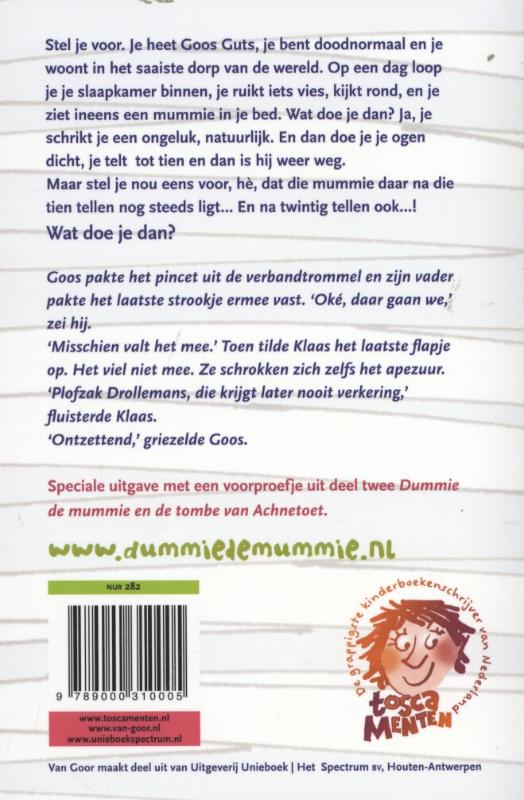 Dummie de mummie en de gouden scarabee / Dummie de mummie / 1 achterkant