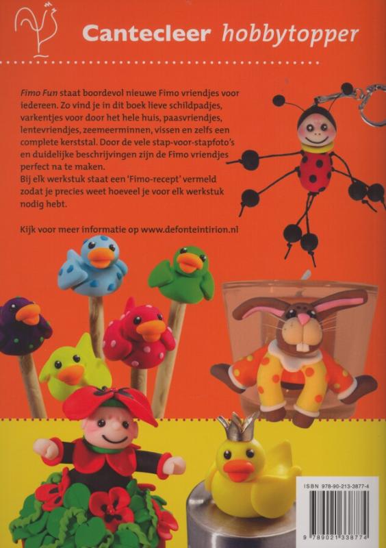 Fimo fun / Cantecleer hobbytopper Fimo fun / Cantecleer hobbytopper achterkant