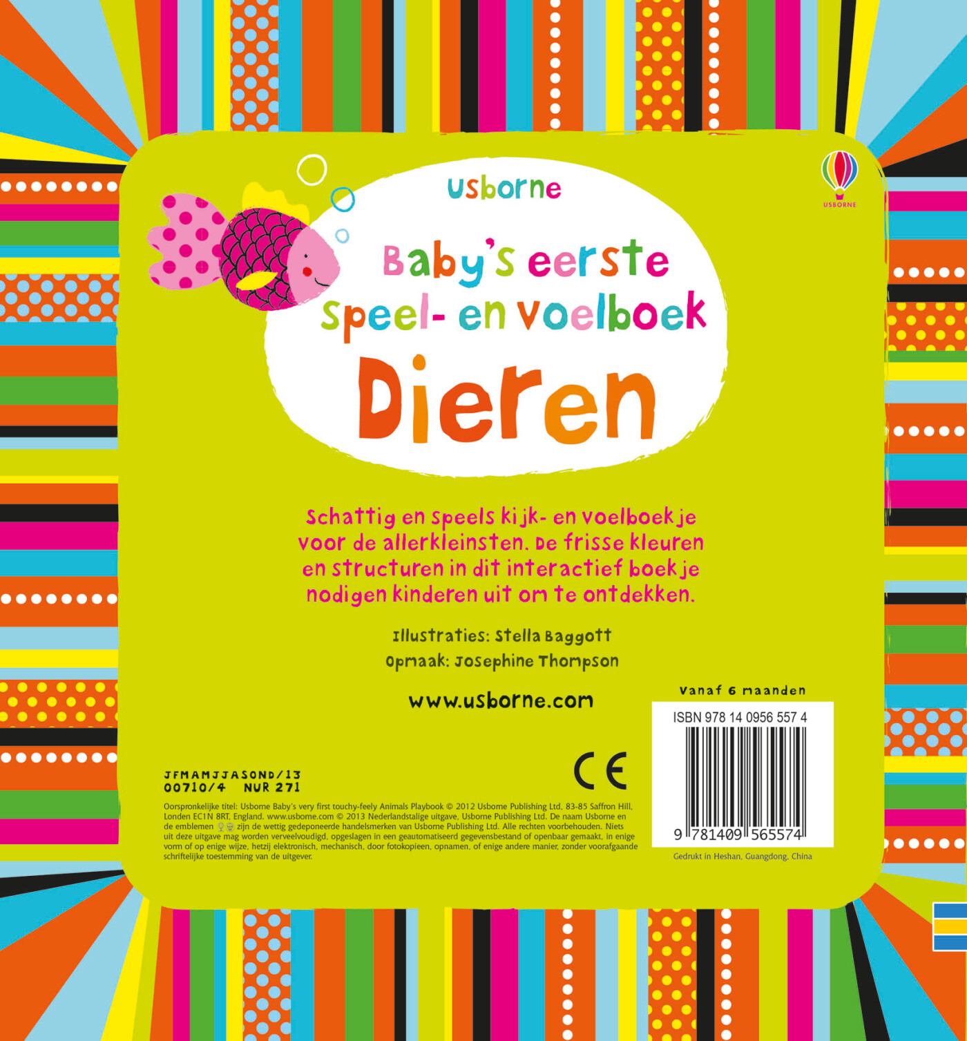 Dieren / Baby's eerste speel- en voelboek achterkant