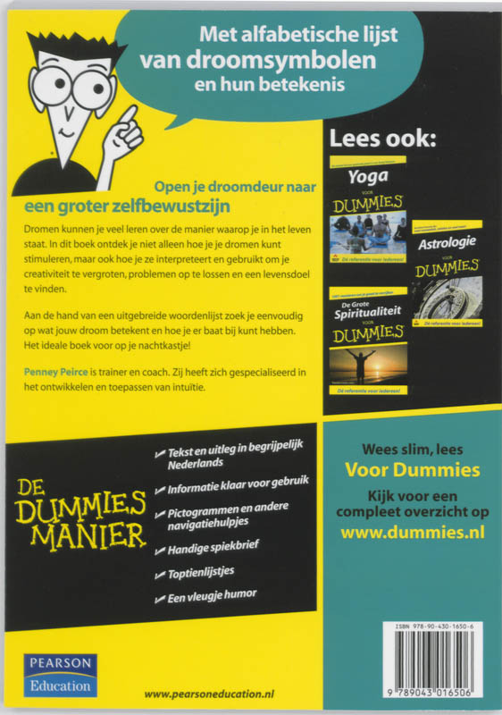 Droomwoordenboek voor Dummies / Voor Dummies achterkant