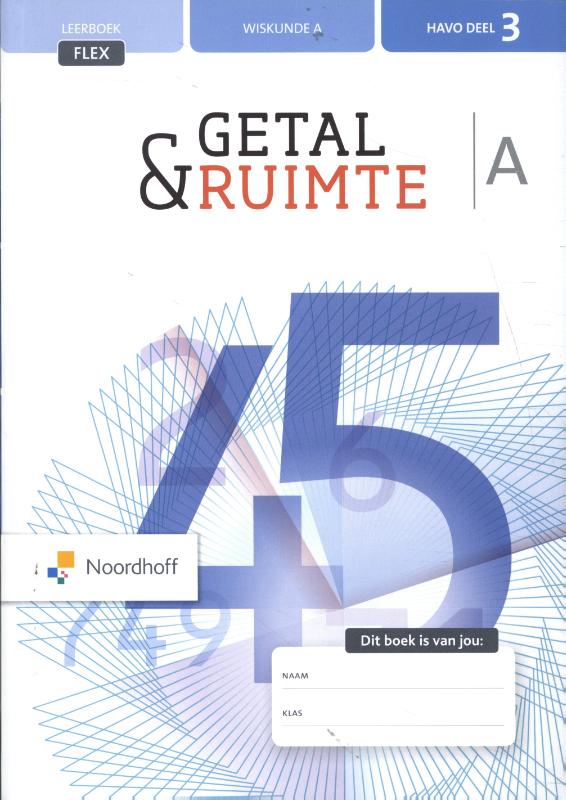 Getal & Ruimte havo deel 3 wiskunde leerboek A