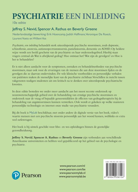 Psychiatrie Psychiatrie achterkant