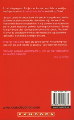 Proeven van liefde achterkant