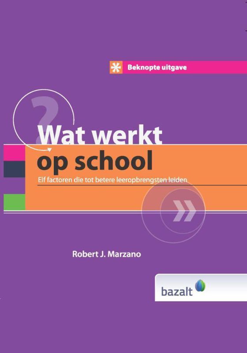 Wat werkt op school / Beknopte uitgave