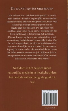 De kunst van het nietsdoen achterkant