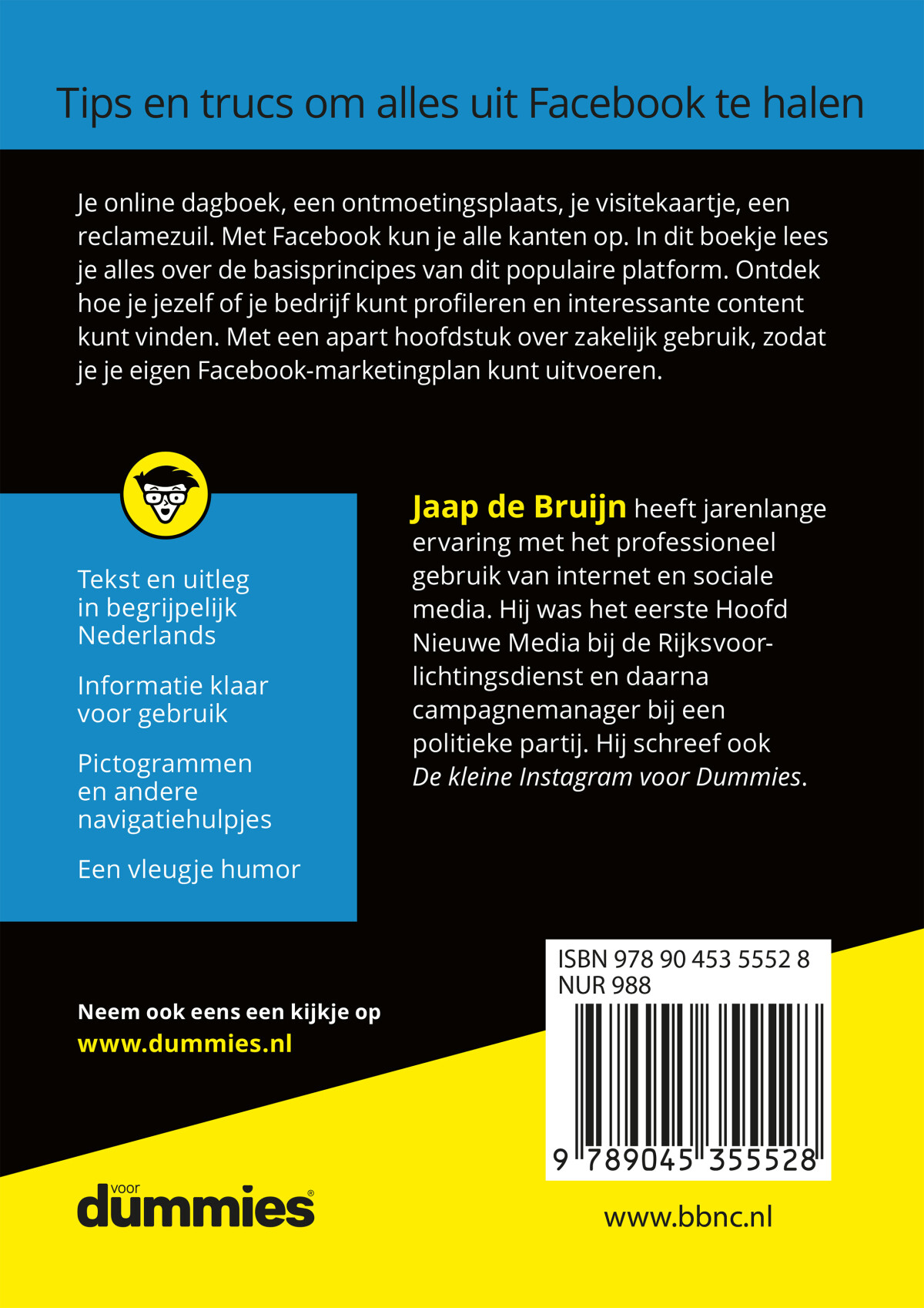 De kleine Facebook voor dummies achterkant