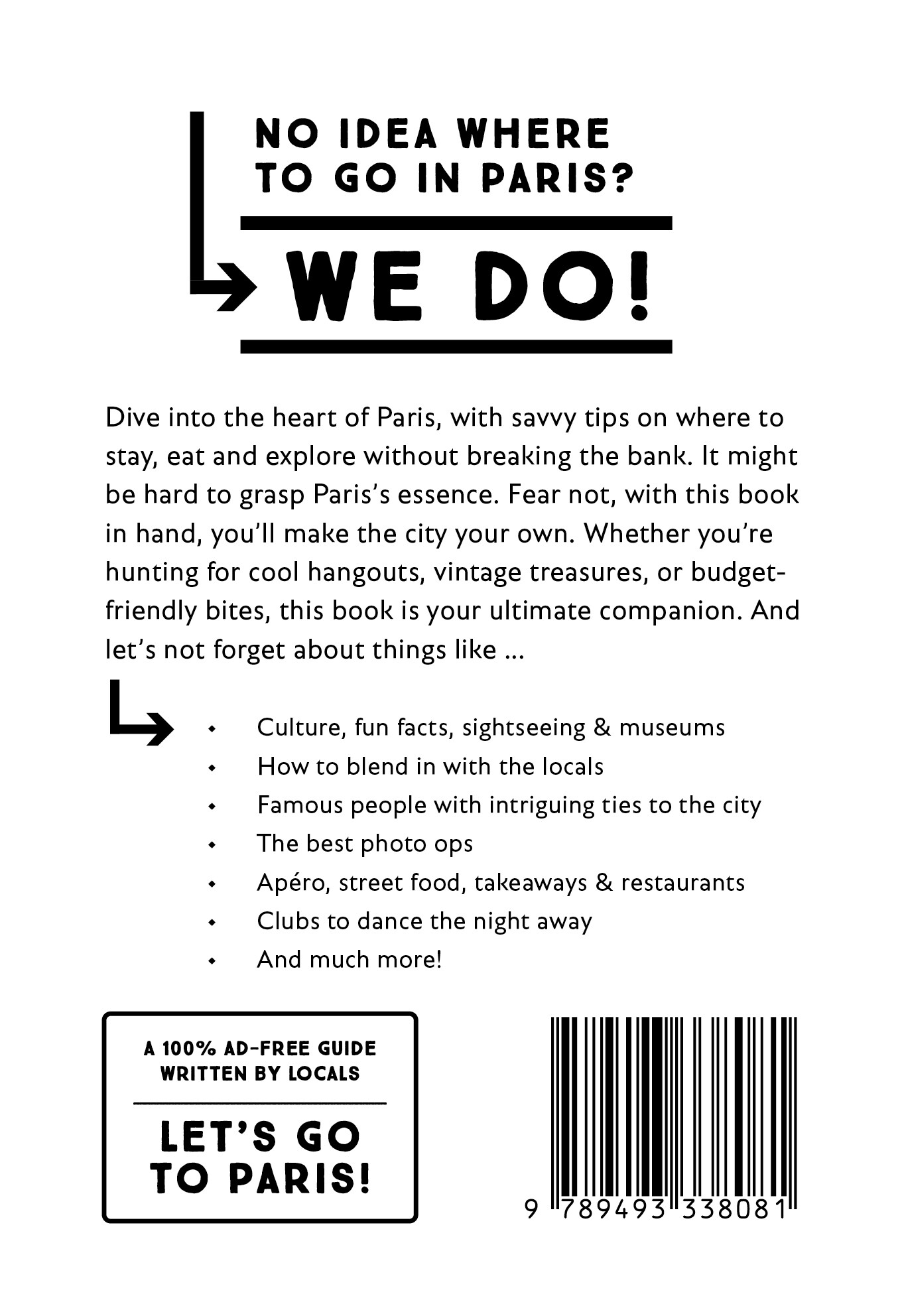 Why should I go to Paris / Why should I go to achterkant