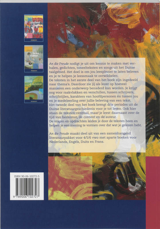 An Die Freude / Vwo / Deel Leerlingenboek achterkant