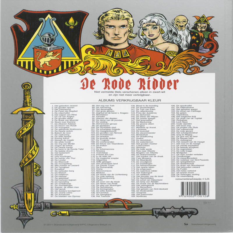 Verloren legioen / De Rode Ridder / 78 achterkant