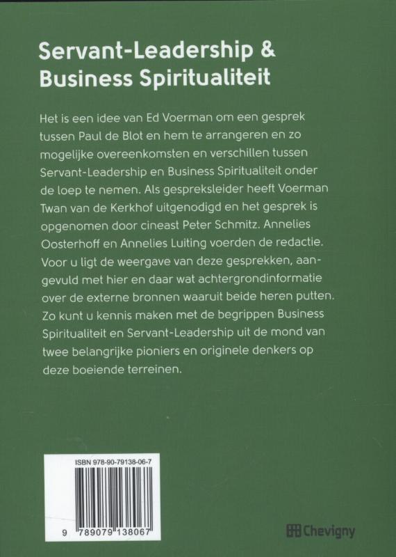 Servant-leadership en business spiritualiteit achterkant