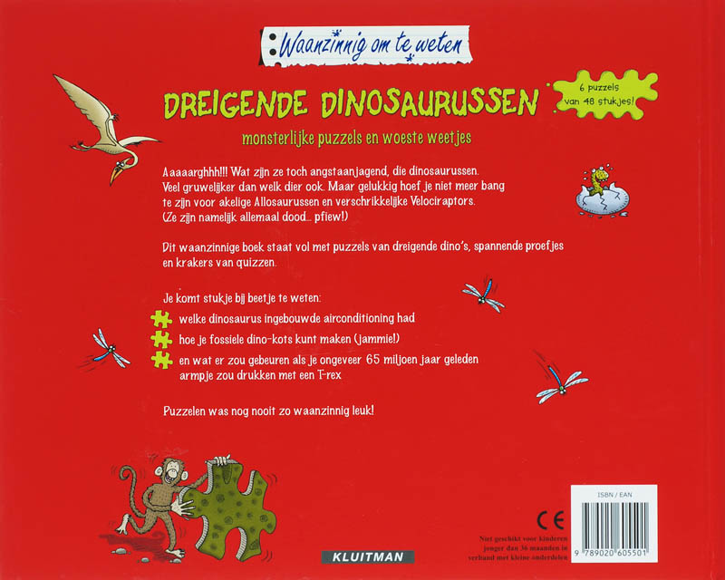 Dreigende dinosaurussen / Waanzinnig om te weten achterkant