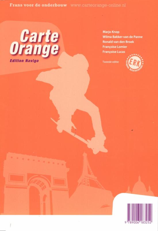 Carte Orange 1 VMBO GT/Havo Tekstboek achterkant