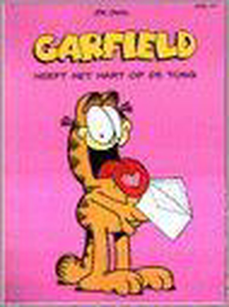 Garfield Heeft Het Hart Op De Tong