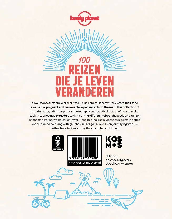 100 reizen die je leven veranderen / Lonely Planet achterkant