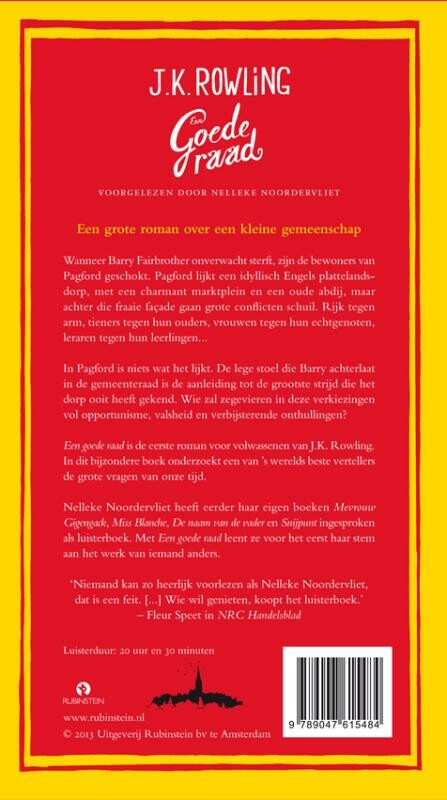 Een goede raad achterkant