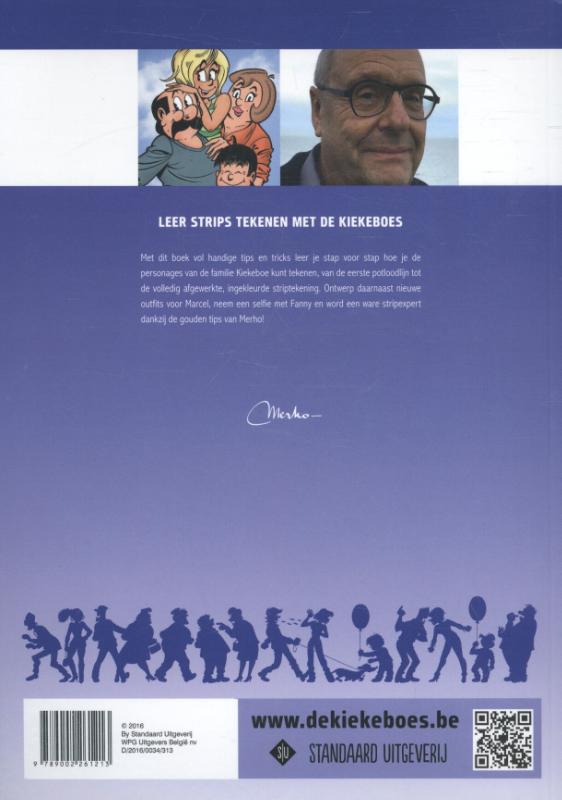 Leer strips tekenen met De Kiekeboes / De Kiekeboes achterkant