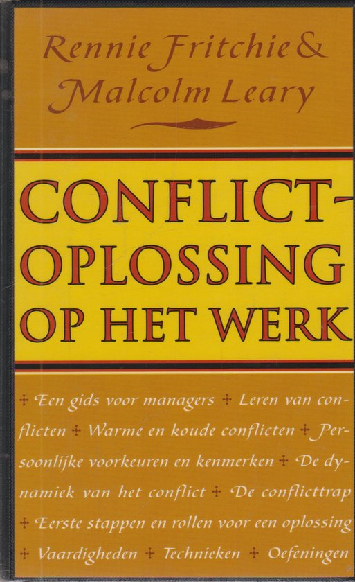 CONFLICTOPLOSSING OP HET WERK