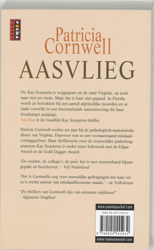 Aasvlieg / Kay Scarpetta / 12 achterkant